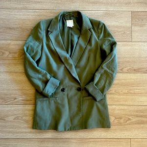 H&M olive green blazer